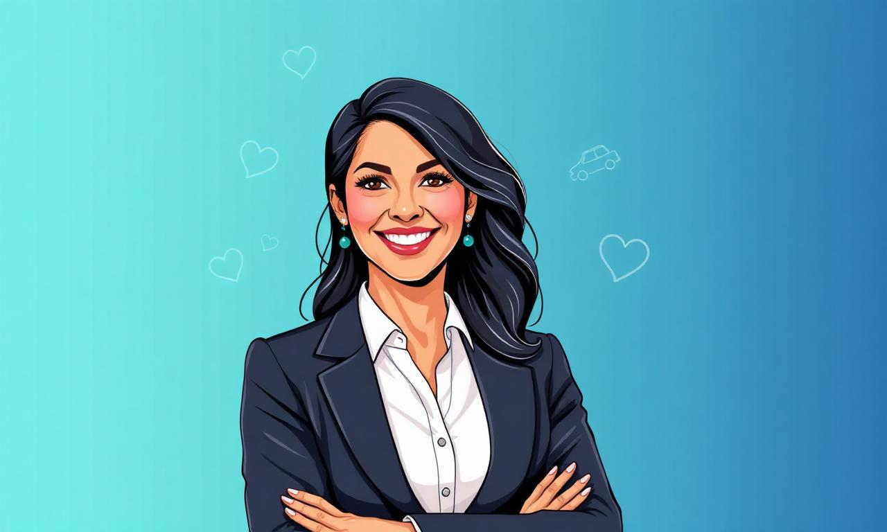 Rosy Torrez, agente de seguros, con un estilo profesional y fresco